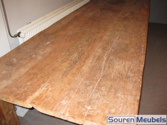 Teak tafel oud hout 400x100cm (7)